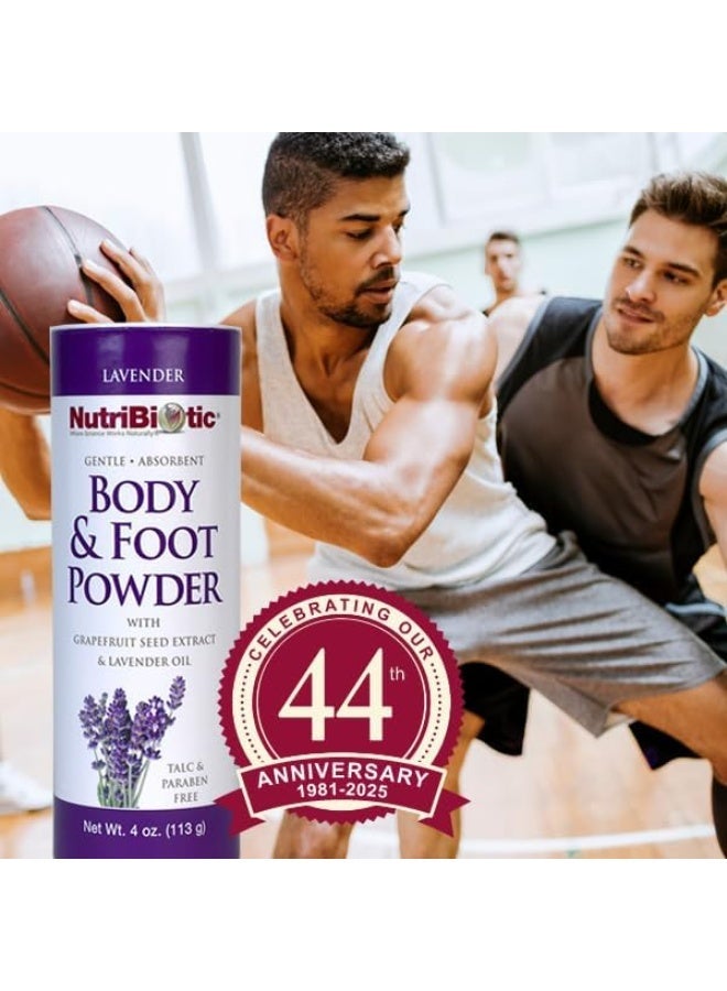 NutriBiotic, Body & Foot Powder with Grapefruit Seed Extract & Lavender Oil, Lavender, 4 oz (113 g) - Image 2